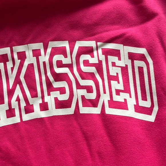 NWOT Women’s Hoodie Sweatshirt Sun-kissed Kangaroo Pocket Pink Size XL - Picture 6 of 7